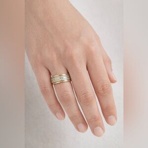 Antique Gold filled and Sterling Silver Band size 5